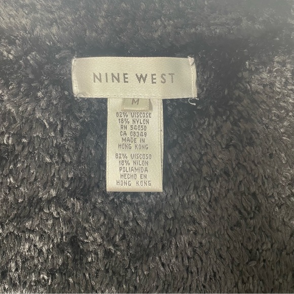 NINE WEST Soft Plush Cropped Shrug Cardigan Sweater M - Picture 4 of 4